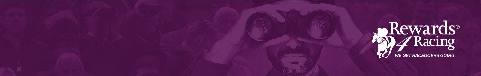Promotional banner for Rewards 4 Racing.